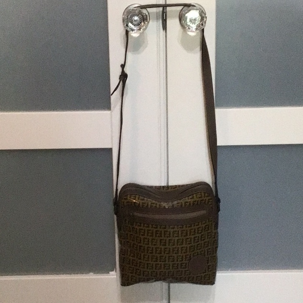Fendi Brown Monogram Crossbody Bag